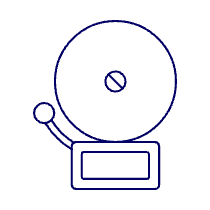 Fire Alarm Illustration from UX Line Set