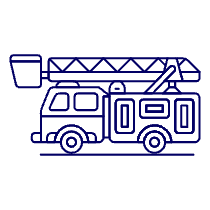 Fire Truck Illustration from UX Line Set