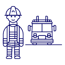 Firefighter 2 1 Illustration from UX Line Set