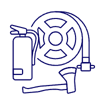 Firefighter Equipment Illustration from UX Line Set