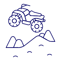 Atv Off Road Illustration from UX Line Set