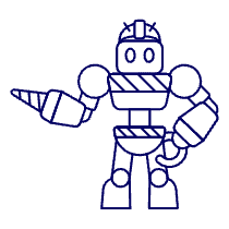 Construction Robot 1 Illustration from UX Line Set
