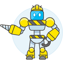 Construction Robot 1 Illustration from UX Colors Set