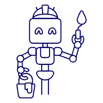 Construction Robot 4 Illustration from UX Line Set