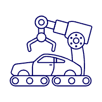 Factory Robot Illustration from UX Line Set