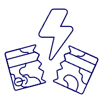Credit Card Broken 2 Illustration from UX Line Set