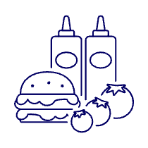 Burger Ketchup Illustration from UX Line Set