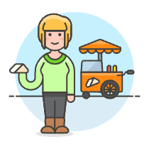 Sandwich Cart 1 Illustration from UX Colors Set