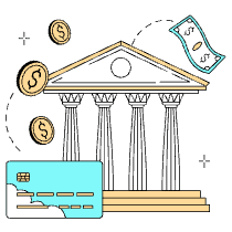 Bank Account Illustration from London Set
