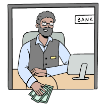 Banker 1 Illustration from Bruxelles Set