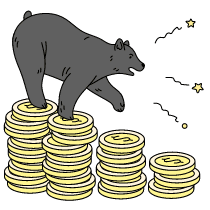 Bear Market 3 Illustration from Bruxelles Set