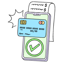Card Payment 2 Illustration from Bruxelles Set