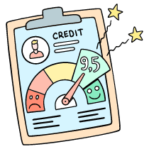 Credit Score 2 Illustration from Bruxelles Set