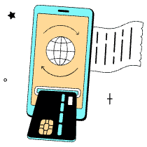 Online Transaction Illustration from London Set