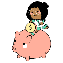 Saving Money Illustration from Seoul Set