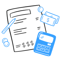 Computing Taxes Illustration from Brooklyn Set