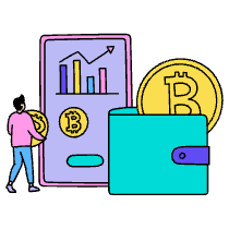 Cryptocurrency Illustration from Dhaka Set