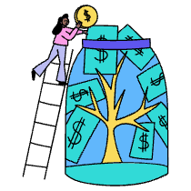 Investing Illustration from Dhaka Set