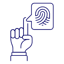 Fingerprint Hand 1 Illustration from UX Line Set