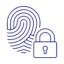 Fingerprint Padlock Illustration from UX Line Set