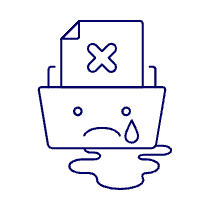 Folder Error Illustration from UX Line Set