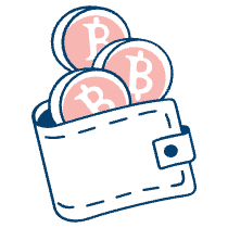 Cryptocurrency Wallet 1 Illustration from Free illustrations Set