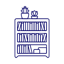 Book Shelf Illustration from UX Line Set