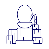 Modern Sink Mirror Illustration from UX Line Set