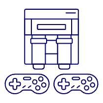 Game Consoles 6 Illustration from UX Line Set