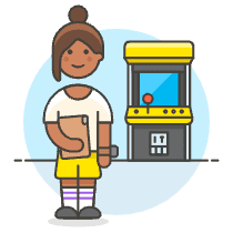 Game Arcade 5 Illustration from UX Colors Set