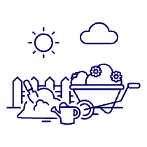 Gardening Illustration from UX Line Set