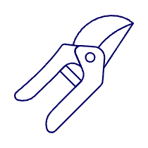 Gardening Shears Illustration from UX Line Set