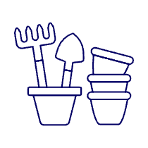 Gardening Tools Illustration from UX Line Set