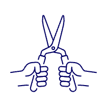 Hands Shears 1 Illustration from UX Line Set