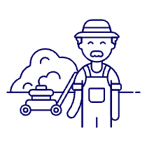 Lawn Gardener 3 Illustration from UX Line Set