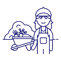 Lawn Gardener 4 Illustration from UX Line Set