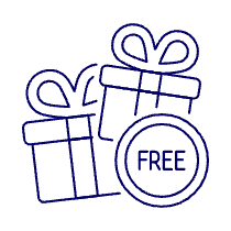 Free Gift Boxes Illustration from UX Line Set