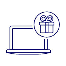 Gift Box Laptop 1 Illustration from UX Line Set