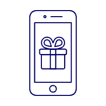 Gift Box Phone 2 Illustration from UX Line Set