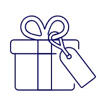 Gift Box Tag Illustration from UX Line Set