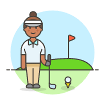 Sports Golf 10 Illustration from UX Colors Set