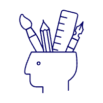 Design Head 1 Illustration from UX Line Set