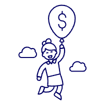 Floating Cash 4 Illustration from UX Line Set