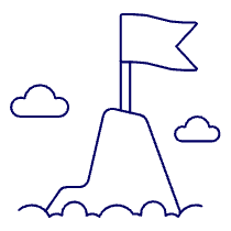 Summit Flag Illustration from UX Line Set