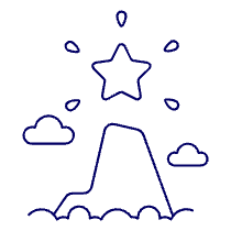 Summit Star Illustration from UX Line Set