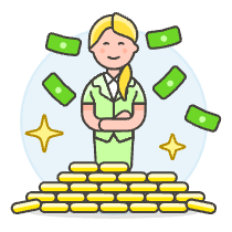Wealthy Person 4 Illustration from UX Colors Set