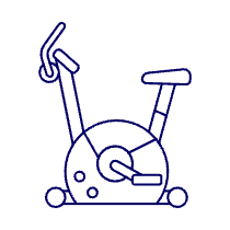 Fitness Bike Illustration from UX Line Set