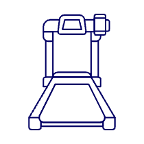 Fitness Treadmill 2 Illustration from UX Line Set