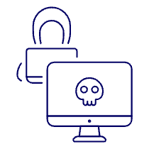 Hacked Pc Illustration from UX Line Set