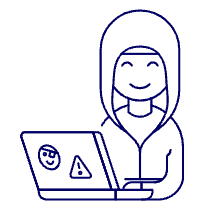 Hacker 5 Illustration from UX Line Set